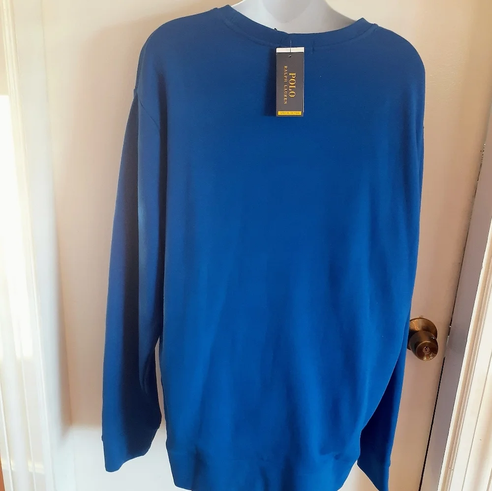 Polo Ralph Lauren Polo Bear Mens Sweatshirt Blue Size  XL  Polo Ralph  Lauren - Picture 2 of 5